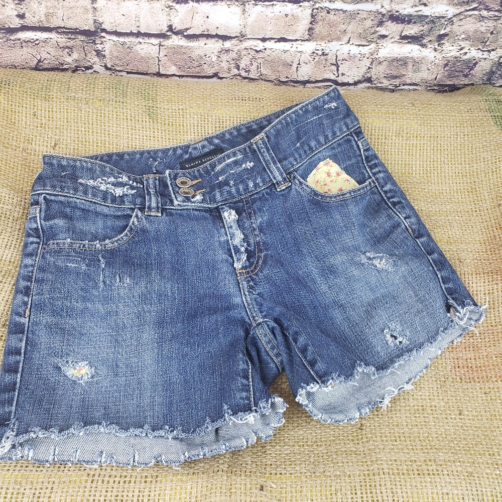 Banana Republic DIY Denim Cutoffs